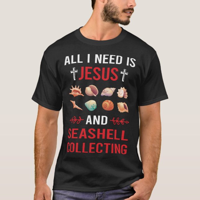 Camiseta Aterro de concha do mar para recolha de conchas (Frente)