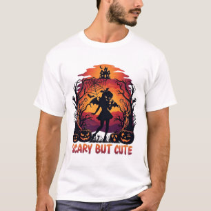 Camiseta Aterrorizante Mas Fofo Morcego De Halloween Menina
