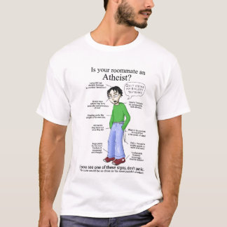 Camiseta Ateu do companheiro de quarto