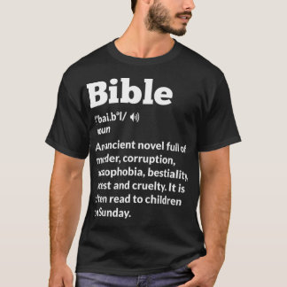 Camiseta Ateu engraçado AntiReligião Ateísmo Bíblia família