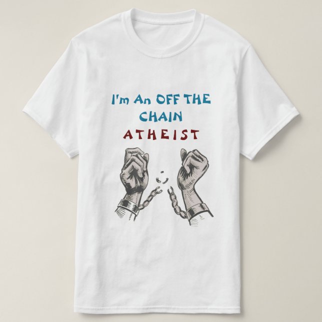 Camiseta Ateu fora da cadeia (Frente do Design)