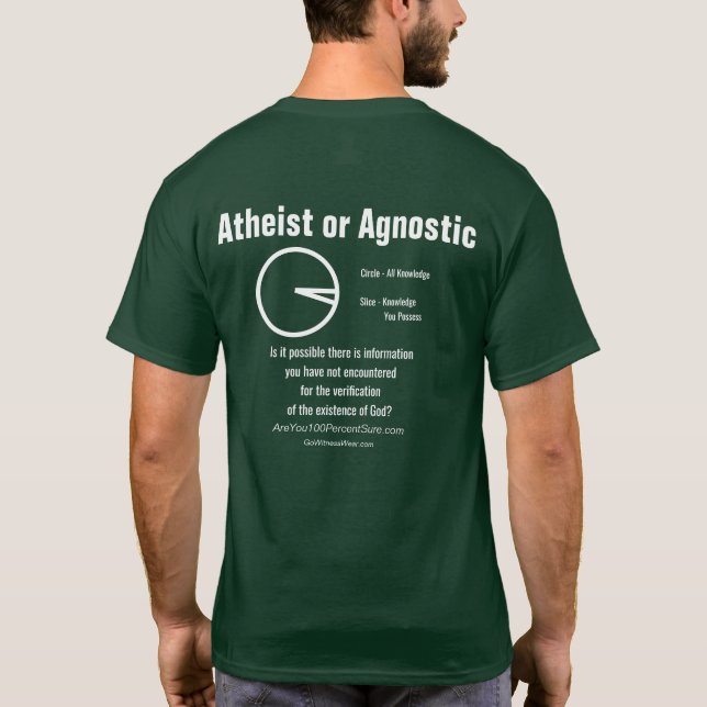 Camiseta Ateu ou agnóstico (Verso)