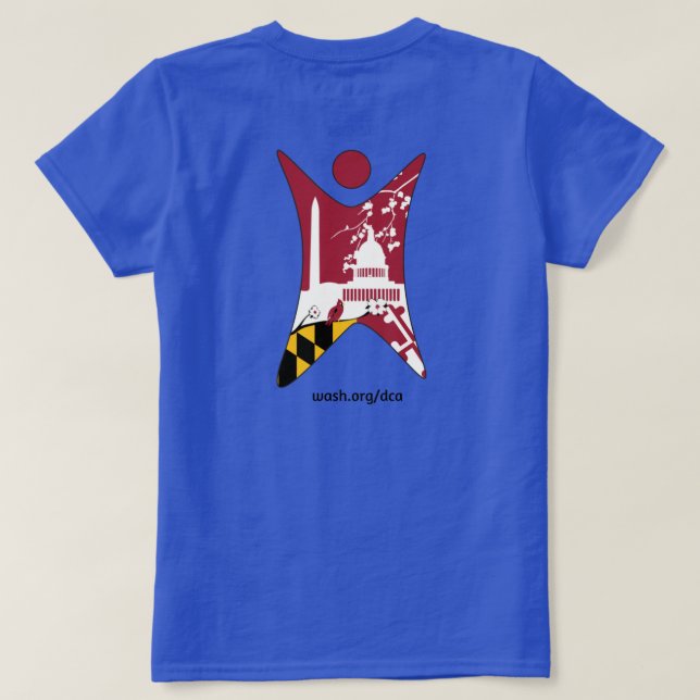 Camiseta Ateus, céticos e humanistas da região DC (Verso do Design)