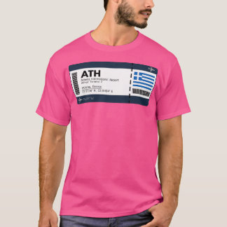 Camiseta Ath Atenas International Airport Boembarque Pass T