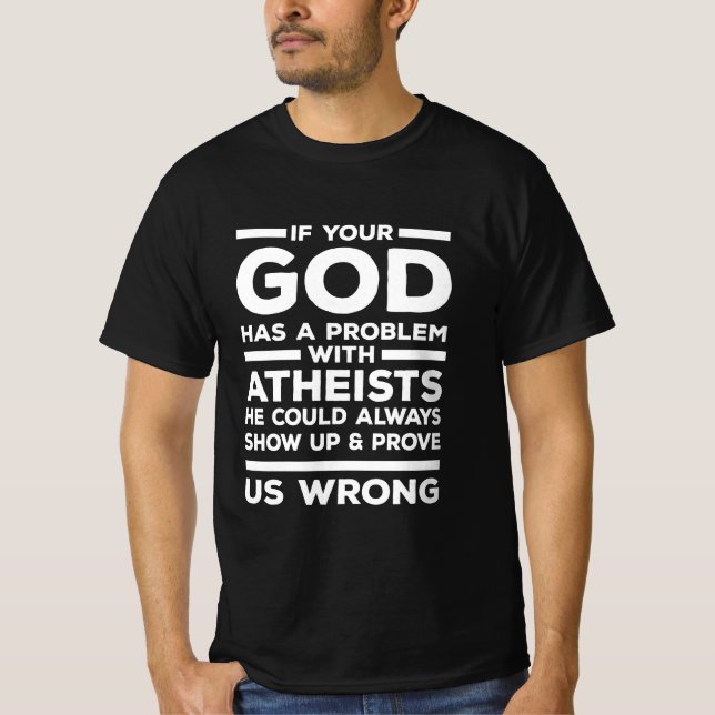 Camiseta Atheism Skeptics Atheists Atheist Science Religion (Frente)