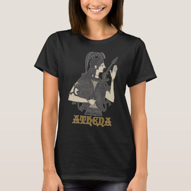 Camiseta Athena A deusa da sabedoria na mitologia grega (Frente)