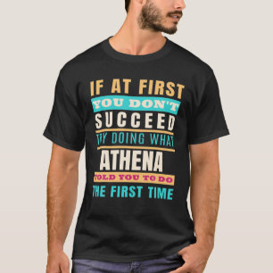 Camiseta ATHENA Nome personalizado ATHENA Nome próprio
