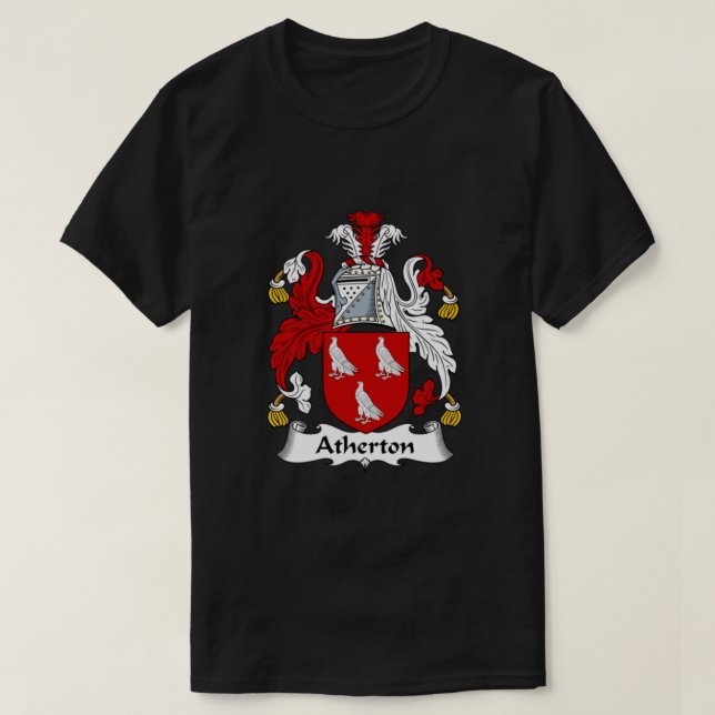 Camiseta Atherton Coat of Arms - Family Crest Shirt Essenti (Frente do Design)