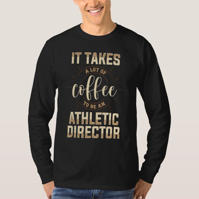 Camiseta Athletic Director Coffee  AD Administrator Apparel (Frente)