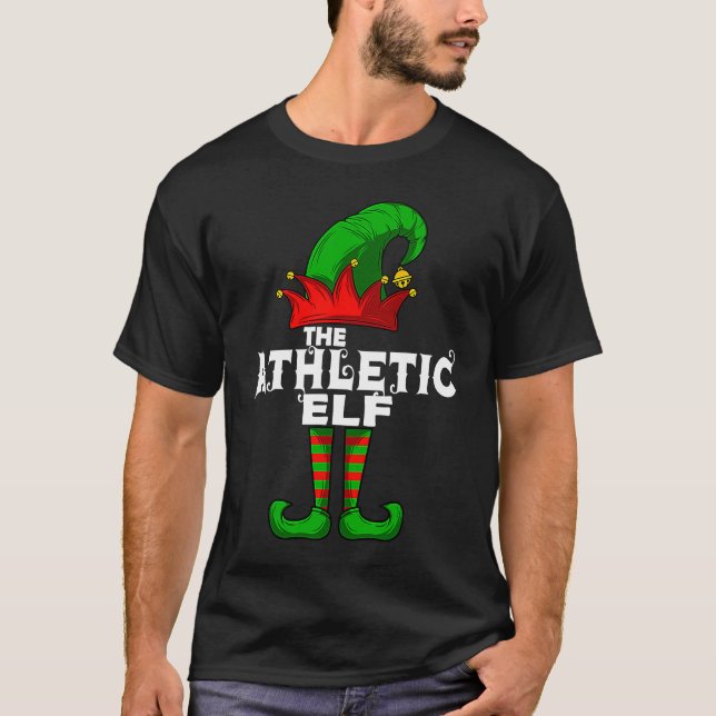 Camiseta ATHLETIC Elf Family Christmas Group Matching PJ (Frente)