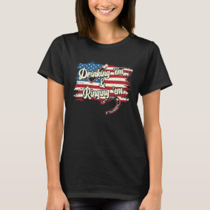 Camiseta Atingindo-os Ressonando-os USA Bandeira Lançamento
