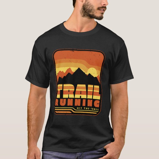 Camiseta Atingir A Trilha Exterior Em Execução (Frente)
