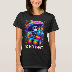 Camiseta Atingiria aquela festa mexicana engraçada Pinatas