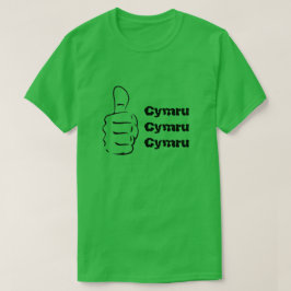 Camiseta Atira e Cymru três vezes