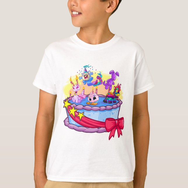 Camiseta Atirada Do Grupo Birthday Cake (Frente)