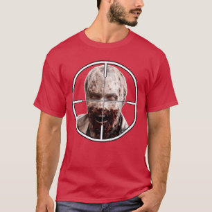 Camiseta Atirador de elite do apocalipse zumbi e garoto de