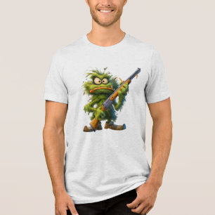 Camiseta Atirador do Monstro Verde
