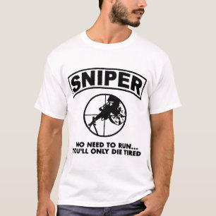 Camiseta Atirador Não Precisa Executar O Adulto Do Exérci