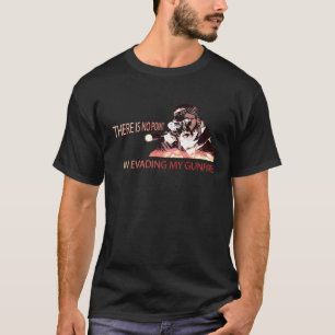 Camiseta Atirador Sniper O fogo do meu rifle não pode esca