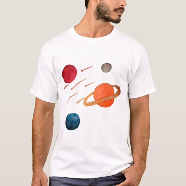 Camiseta Atirando estrelas no espaço (Frente)