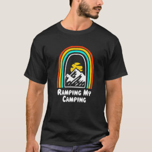 Camiseta Atirando Meu Acampamento Caminhando Hiker Da Vida