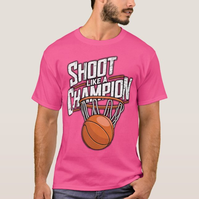 Camiseta Atire Como Um Campeão - Hoop De Basquete (Frente)