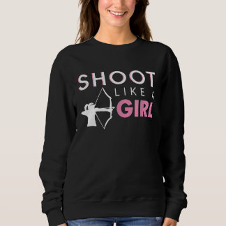 Camiseta Atire Como Uma Garota Equipe de Arco e Flecha Ar