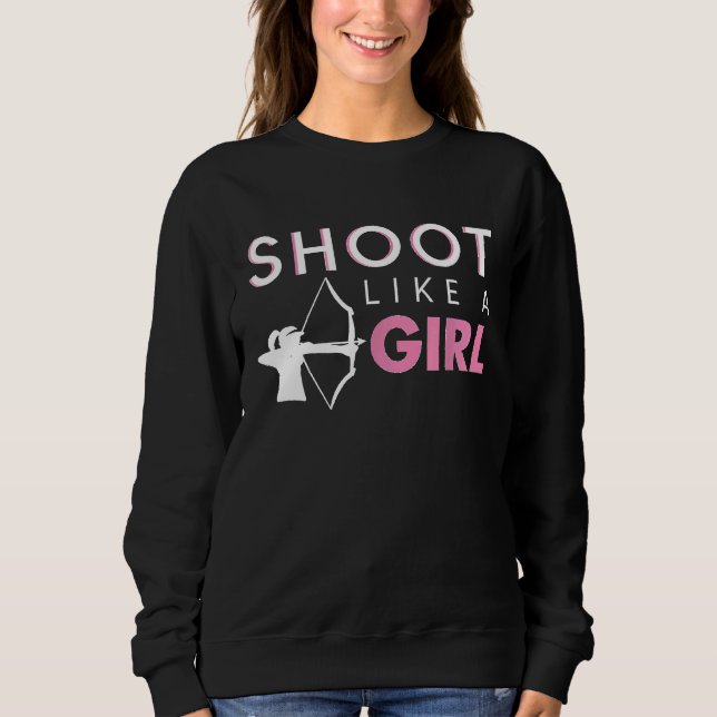 Camiseta Atire Como Uma Garota   Equipe de Arco e Flecha Ar (Frente)