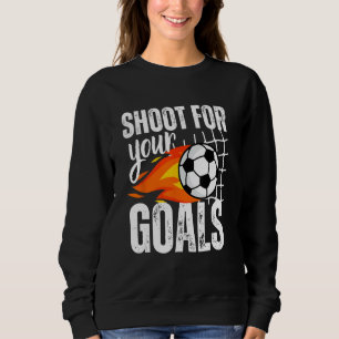 Camiseta Atire Nas Suas Metas, Rapazes Do Futebol, Dizendo 