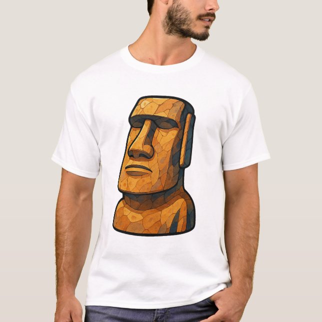 Camiseta Atitude Antiga de Stoic Moai (Frente)