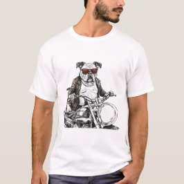 Camiseta Atitude de Bulldog Motoqueiro