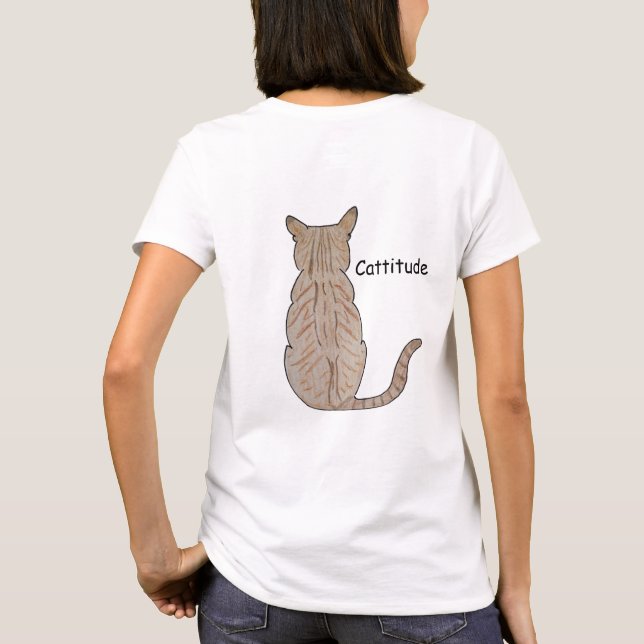 Camiseta Atitude de gato (Verso)