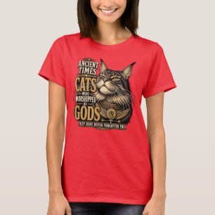 Camiseta Atitude de Gato Antigo do Maine
