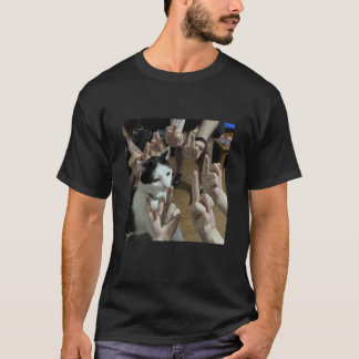 Camiseta Atitude de Gato Engraçado Impassível Meme Sarcásti