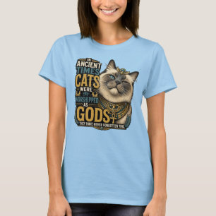 Camiseta Atitude de Gato Ragdoll Antigo