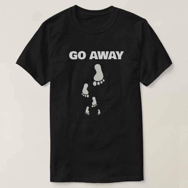 Camiseta Atitude de ir embora (Frente do Design)