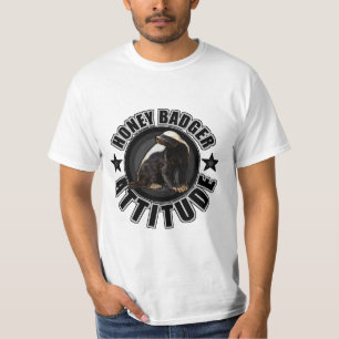 Camiseta Atitude legal do texugo de mel para pessoas que