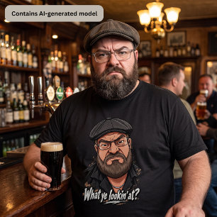 Camiseta Atitude Mal-Humorada – O Que Você Está Olhando?