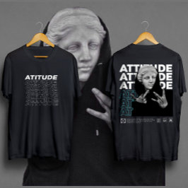 Camiseta ATITUDE Michelangelo: Estilo Gráfico David Clássic