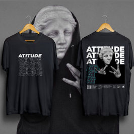 Camiseta ATITUDE Michelangelo: Estilo Gráfico David Clássic