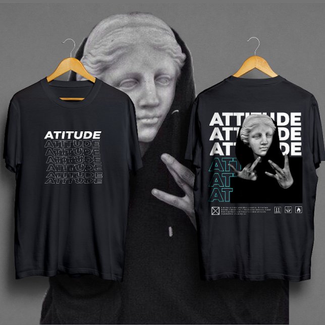 Camiseta ATITUDE Michelangelo: Estilo Gráfico David Clássic (Criador carregado)