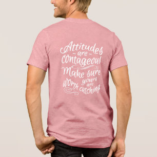 Camiseta ATITUDES nome personalizado vestuário motivador
