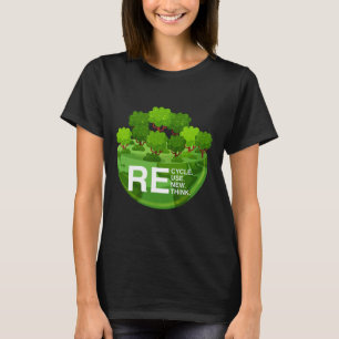 Camiseta Ativação ambiental Reutilizar Reciclar Renovar Rep