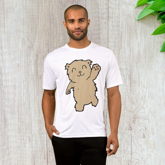 Camiseta Ativando um Urso Sorridente Adorável (Criador carregado)