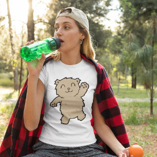 Camiseta Ativando um Urso Sorridente Adorável