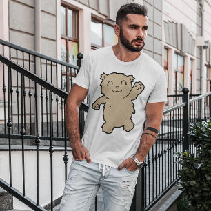 Camiseta Ativando um Urso Sorridente Adorável