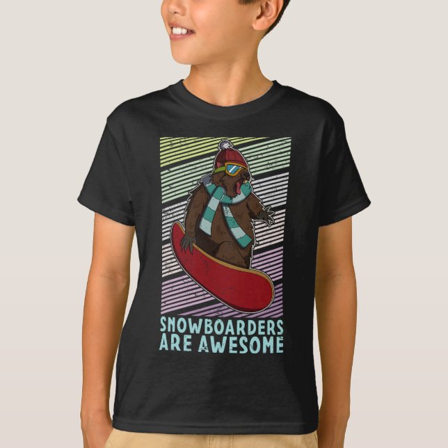 Camiseta Atividade Competitiva do Snowboard Skiing Snowboar (Frente)