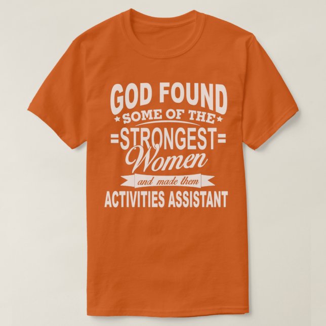CAMISETA ATIVIDADES ASSISTENTE A DEUS FOUD (Frente do Design)