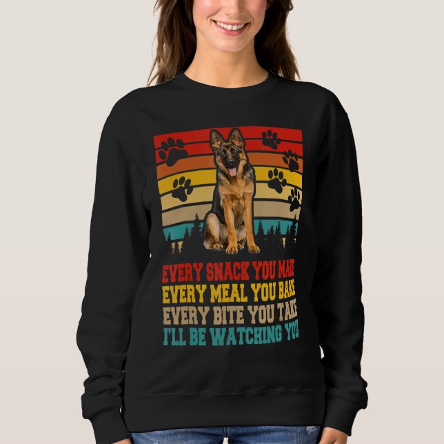 Camiseta Atividades de Cachorro german shepherd Corresponde (Frente)
