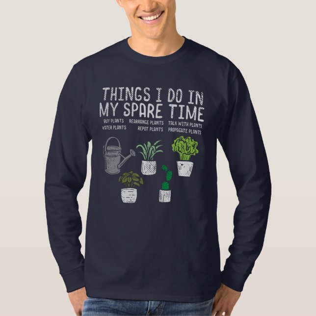 Camiseta Atividades de Tempo de Poupança de Jardineiro de P (Frente)